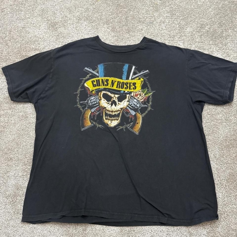 Bravado Guns N' Roses Black Band T-Shirt 2X Rock Graphic Tee